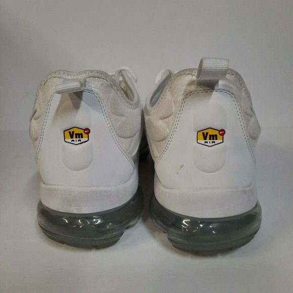 Nike Air Vapormax Plus Triple White Pure Platinum Grey Sneakers Shoe Men Size 12 main image 10